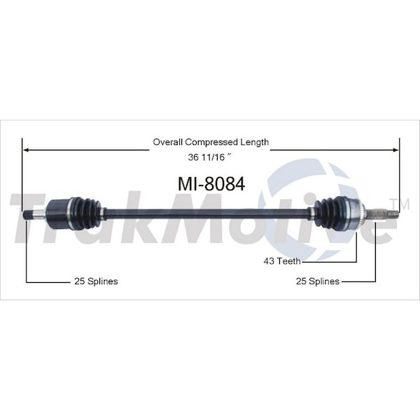 Surtrack Axle Cv Axle Shaft, Mi-8084 MI-8084 - main
